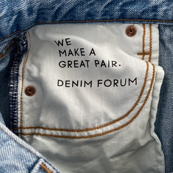 ❗️SOLD❗️Denim Forum The Marianne Mid Loose Flare 32L Size 24 - Picture 12 of 12